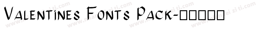 Valentines Fonts Pack字体转换